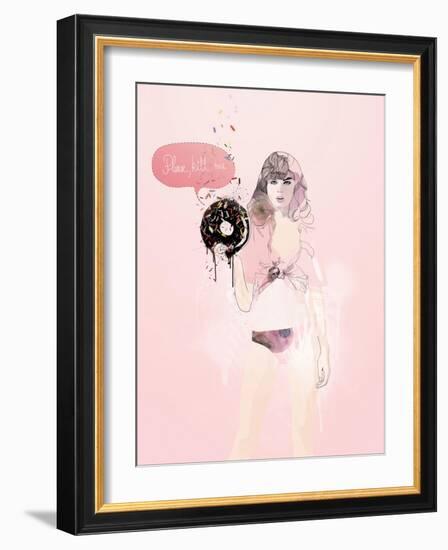 Donut Death Wish-Mydeadpony-Framed Art Print