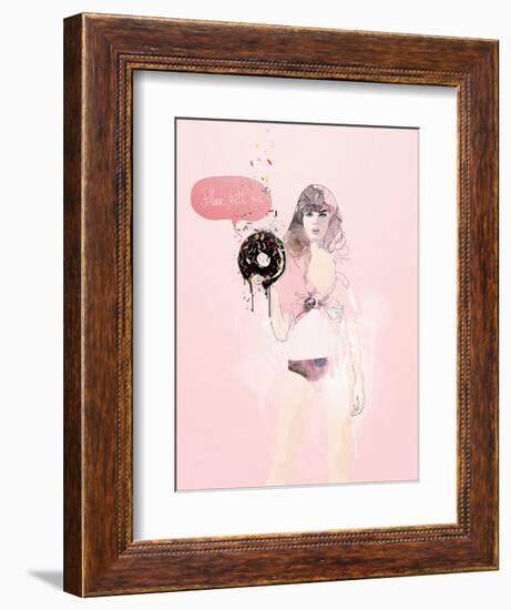 Donut Death Wish-Mydeadpony-Framed Art Print