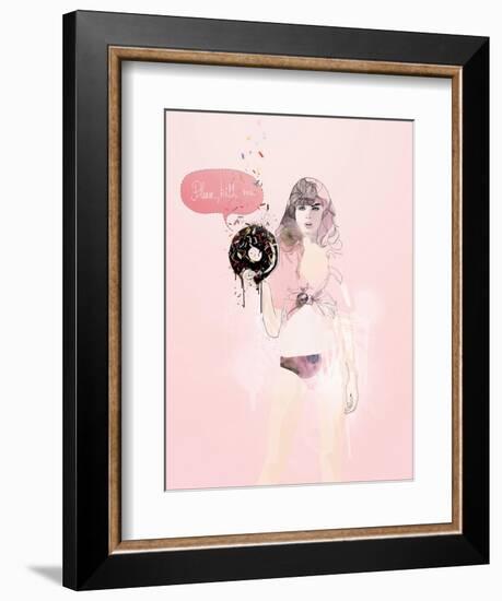 Donut Death Wish-Mydeadpony-Framed Art Print