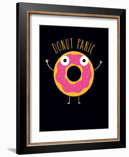 Donut Panic-Michael Buxton-Framed Art Print