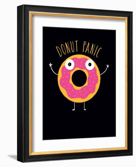 Donut Panic-Michael Buxton-Framed Art Print