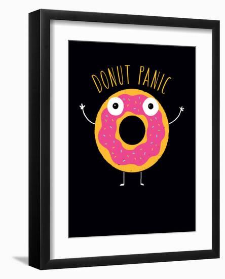 Donut Panic-Michael Buxton-Framed Art Print