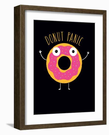 Donut Panic-Michael Buxton-Framed Art Print