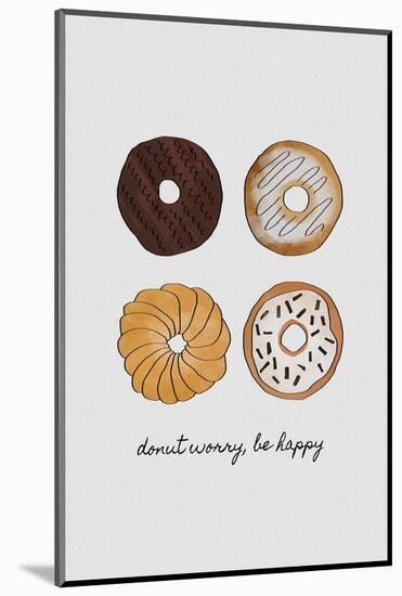 Donut Worry Be Happy-Orara Studio-Mounted Photographic Print