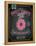 Donuts Poster - Chalkboard-avean-Framed Stretched Canvas