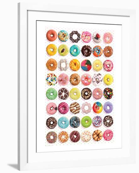 Donuts (Tops) SweetCollection-null-Framed Art Print