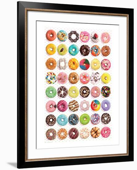 Donuts (Tops) SweetCollection-null-Framed Art Print