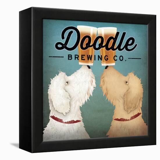 Doodle Beer Double-Ryan Fowler-Framed Stretched Canvas