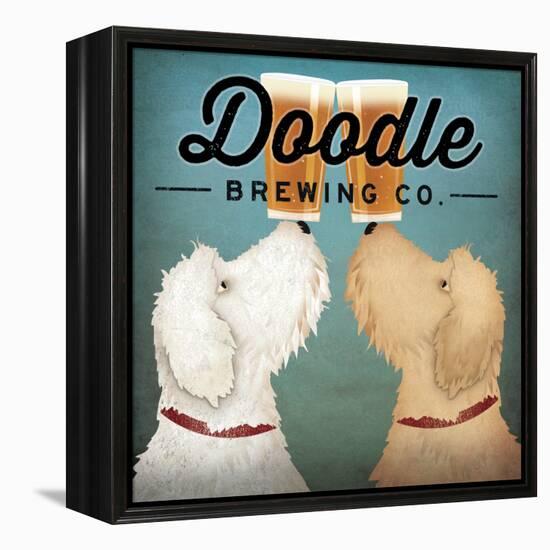 Doodle Beer Double-Ryan Fowler-Framed Stretched Canvas