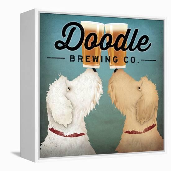 Doodle Beer Double-Ryan Fowler-Framed Stretched Canvas