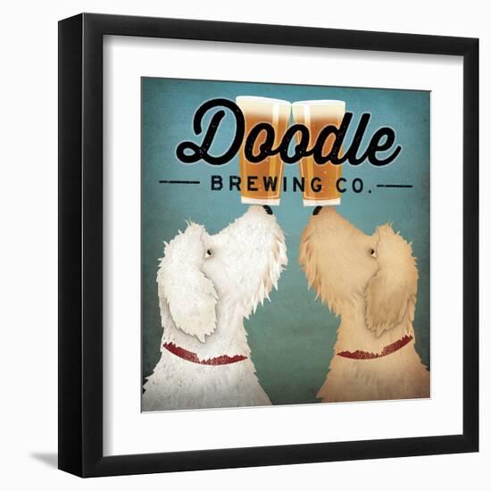 Doodle Beer Double-Ryan Fowler-Framed Art Print