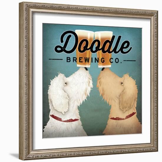Doodle Beer Double-Ryan Fowler-Framed Art Print