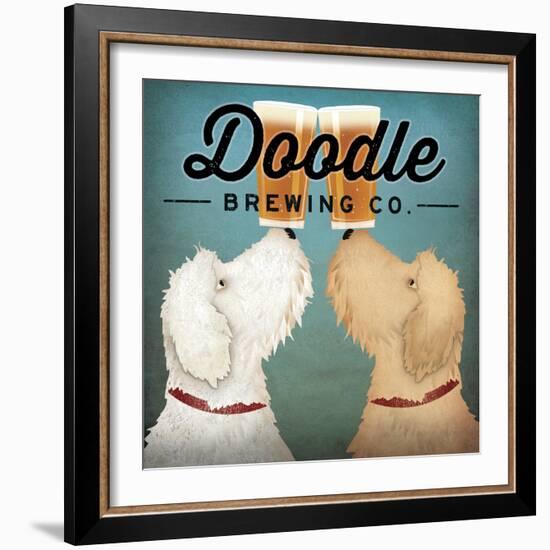 Doodle Beer Double-Ryan Fowler-Framed Art Print