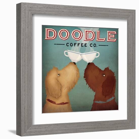 Doodle Coffee Double I-Ryan Fowler-Framed Art Print