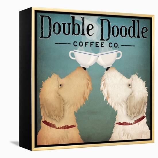 Doodle Coffee Double III-Ryan Fowler-Framed Stretched Canvas