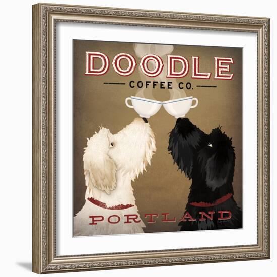 Doodle Coffee Double IV Portland-Ryan Fowler-Framed Art Print