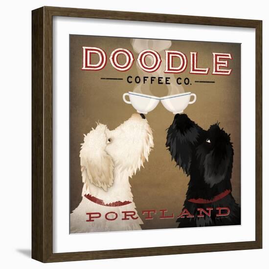 Doodle Coffee Double IV Portland-Ryan Fowler-Framed Art Print