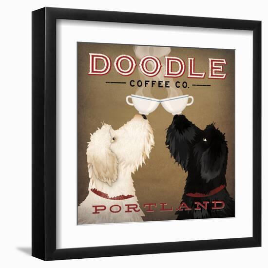 Doodle Coffee Double IV Portland-Ryan Fowler-Framed Art Print