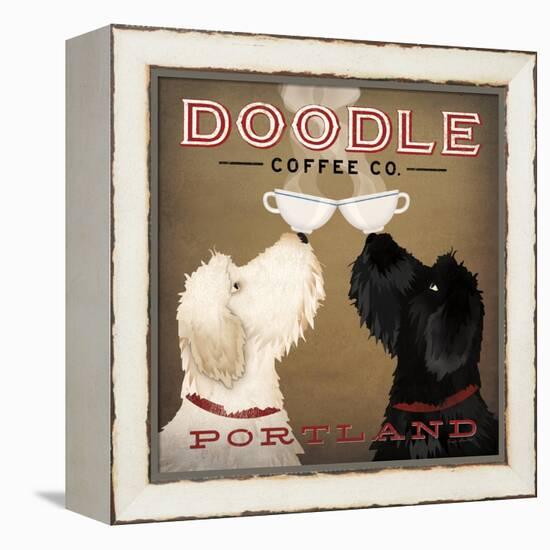 Doodle Coffee Double IV Portland-Ryan Fowler-Framed Stretched Canvas