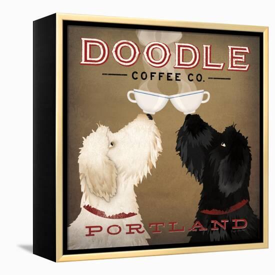 Doodle Coffee Double IV Portland-Ryan Fowler-Framed Stretched Canvas