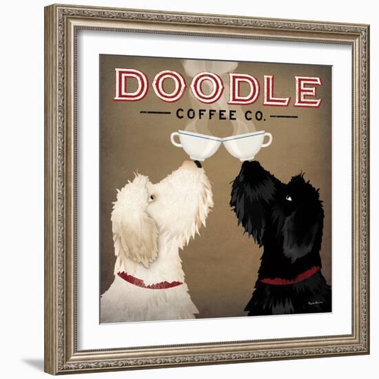 Doodle Coffee Double IV-Ryan Fowler-Framed Premium Giclee Print