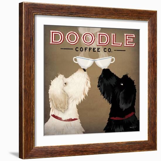 Doodle Coffee Double IV-Ryan Fowler-Framed Premium Giclee Print