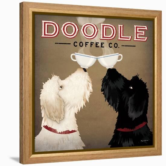 Doodle Coffee Double IV-Ryan Fowler-Framed Stretched Canvas