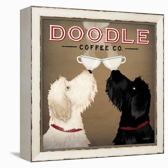 Doodle Coffee Double IV-Ryan Fowler-Framed Stretched Canvas