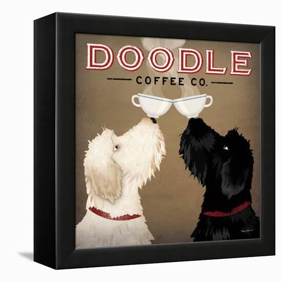Doodle Coffee Double IV-Ryan Fowler-Framed Stretched Canvas