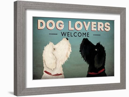 Doodle Dog Lovers Welcome-Ryan Fowler-Framed Premium Giclee Print