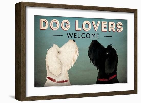 Doodle Dog Lovers Welcome-Ryan Fowler-Framed Premium Giclee Print