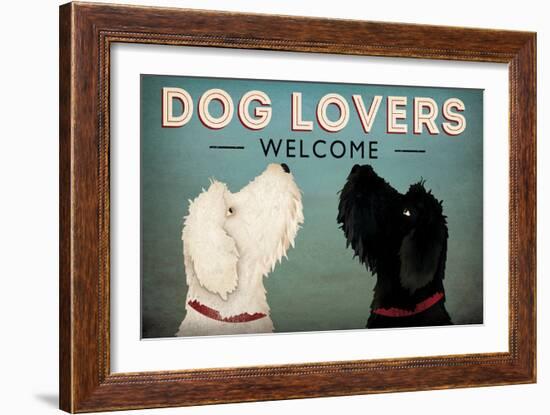 Doodle Dog Lovers Welcome-Ryan Fowler-Framed Premium Giclee Print