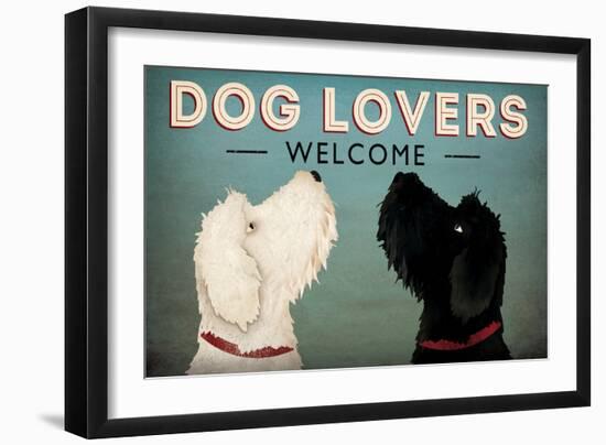 Doodle Dog Lovers Welcome-Ryan Fowler-Framed Premium Giclee Print