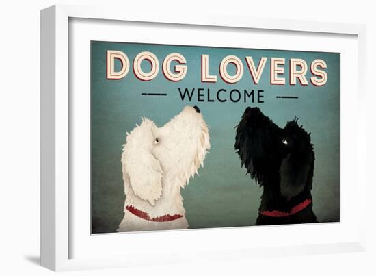 Doodle Dog Lovers Welcome-Ryan Fowler-Framed Premium Giclee Print