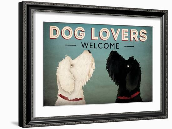 Doodle Dog Lovers Welcome-Ryan Fowler-Framed Art Print