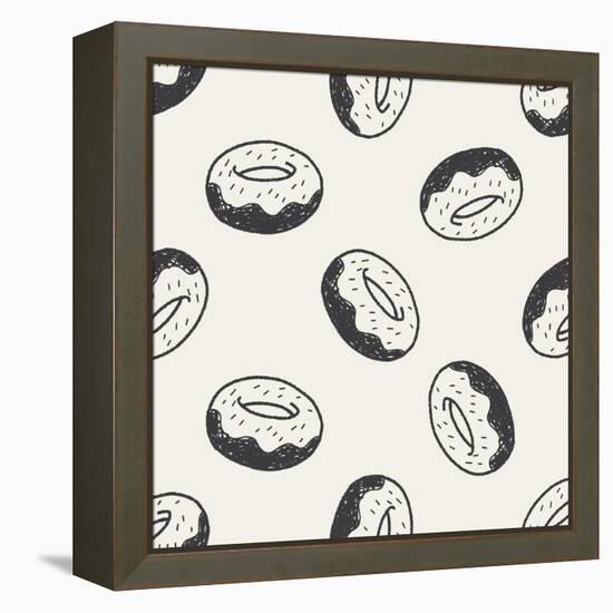 Doodle Donuts-hchjjl-Framed Stretched Canvas