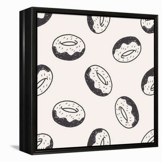 Doodle Donuts-hchjjl-Framed Stretched Canvas