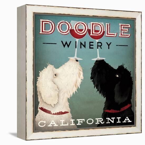 Doodle Wine-Ryan Fowler-Framed Stretched Canvas