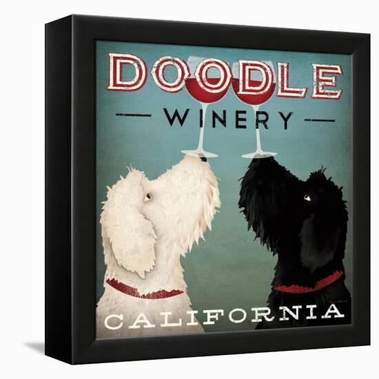 Doodle Wine-Ryan Fowler-Framed Stretched Canvas