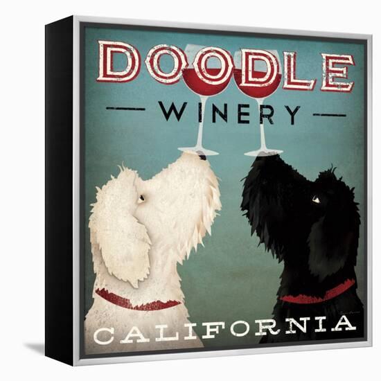 Doodle Wine-Ryan Fowler-Framed Stretched Canvas