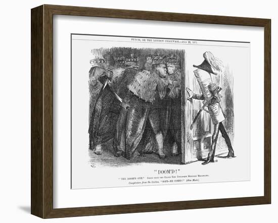 Doom'D!, 1871-John Tenniel-Framed Giclee Print