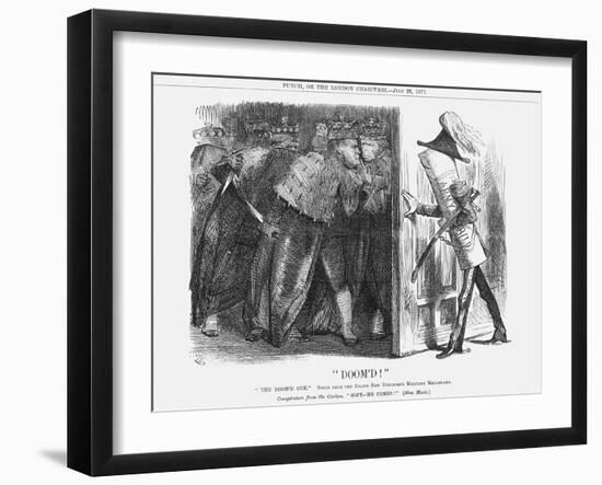 Doom'D!, 1871-John Tenniel-Framed Giclee Print