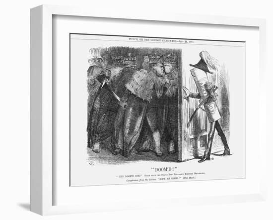 Doom'D!, 1871-John Tenniel-Framed Giclee Print