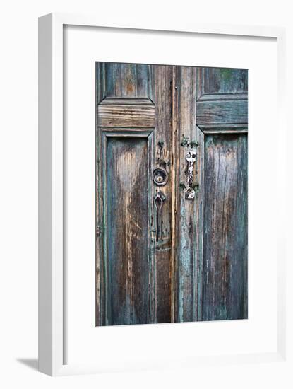 Door and Handle Detail, San Cristobal De Las Casas, Chiapas, Mexico-Brent Bergherm-Framed Photographic Print