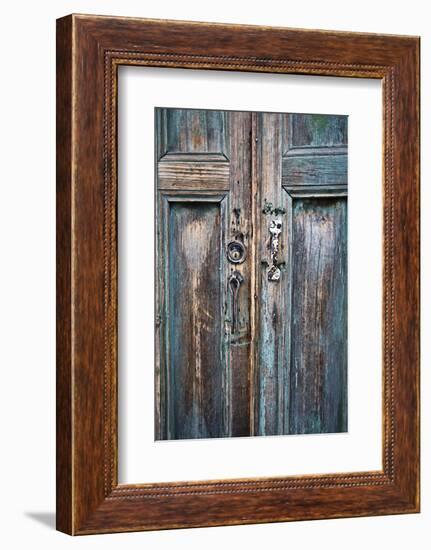 Door and Handle Detail, San Cristobal De Las Casas, Chiapas, Mexico-Brent Bergherm-Framed Photographic Print