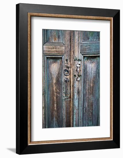 Door and Handle Detail, San Cristobal De Las Casas, Chiapas, Mexico-Brent Bergherm-Framed Photographic Print