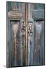 Door and Handle Detail, San Cristobal De Las Casas, Chiapas, Mexico-Brent Bergherm-Mounted Photographic Print