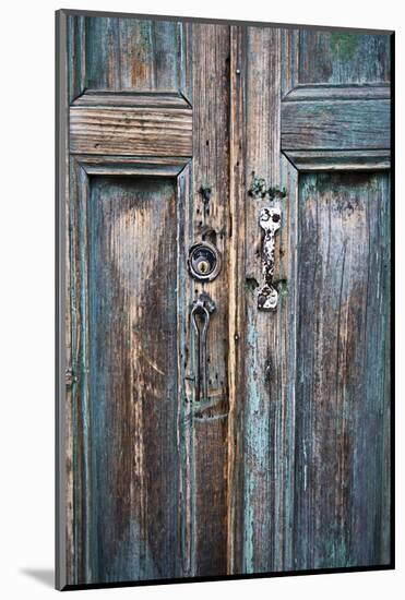 Door and Handle Detail, San Cristobal De Las Casas, Chiapas, Mexico-Brent Bergherm-Mounted Photographic Print