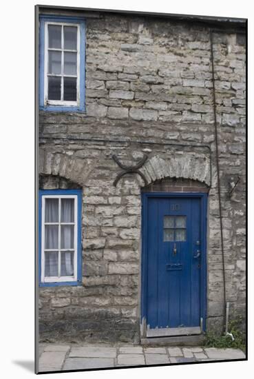 Door and Windows in Front of a Traditional Stone Cottage in Village of Corfe Castle Dorset Uk-Natalie Tepper-Mounted Photo