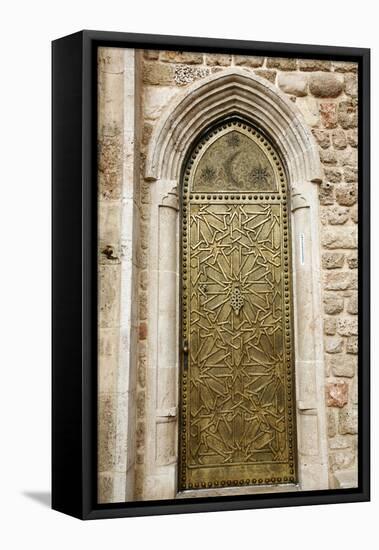 Door Detail at Old Jaffa, Tel Aviv, Israel, Middle East-Yadid Levy-Framed Premier Image Canvas